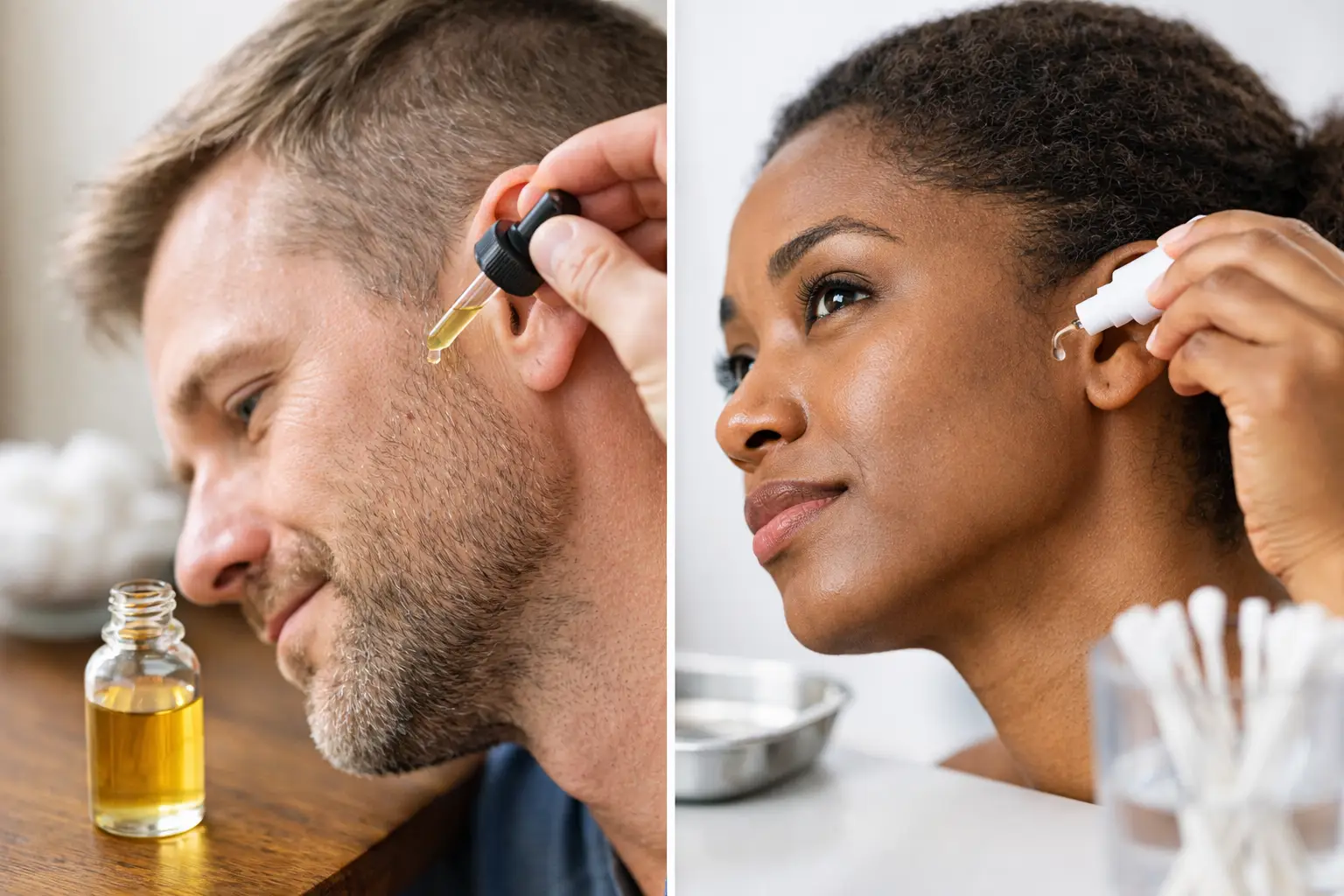 Mineral Oil Versus Peroxide Drops for Earwax